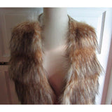 Eyeshadow Vegan Faux Fur Knit Open Front Cardigan Sweater Vest Jacket Womens XL
