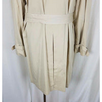 Vintage Fleet Street Long Belted Cape Top Classic Trench Coat Womens 12 Lined