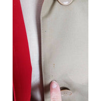 Misty Harbor Cape Top All Weather Cotton Belted Tie Sash Trench Coat Womens 14