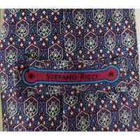 Stefano Ricci for Harrods Knightsbridge Silk Geometric Mens Necktie Tie Italy