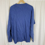 Vintage LL Bean 100% Cotton Crewneck Pullover Sweater Mens MT Medium Tall Blue