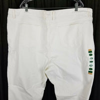 LL Bean 1912 Classic Fit White Denim Jeans Womens 26W NWT Plus Size Sea Salt