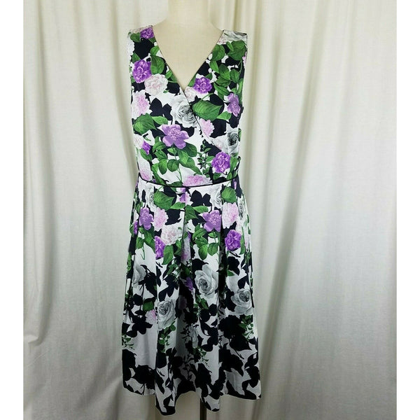 Talbots x Oprah Magazine Hydrangea Fit & Flare Twirl Dress Womens 8 NWT $189