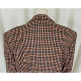 Brooks Brothers 100% Wool Houndstooth Checked Blazer Jacket Womens 10 Vintage