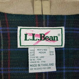 Vintage LL Bean Flannel Lined Harrington Golf Bomber Jacket Windbreaker Mens M