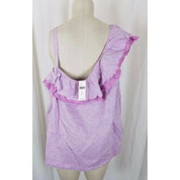 NWT Anthropologie Holding Horses Ruffled Linen One Shoulder Top Pink Womens XL