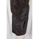 Oakwood Classic Brown Leather Full Zip Up Half Belted Insulated Jacket Womens S