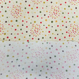 Fireworks Polka Dotted Fabric 1 yard Classic Cottons Yellow Red Green Material