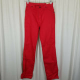 Vintage Sheplers Western Cowboy Cotton Red Denim Blue Jeans Womens 16 NWT USA