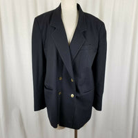 Vintage Giorgio Sant Angelo Wool Double Breasted Blazer Jacket Womens 12 80s