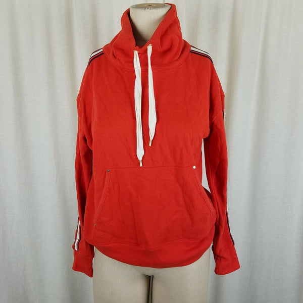 Lauren Ralph Lauren Jersey Knit Funnel Neck Sweatshirt Sweater Womens XS Red