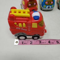 vTECH Go! Go! Smart Wheels Light Up Lot 6 Helicopter Fire Truck Dump  Ambulance