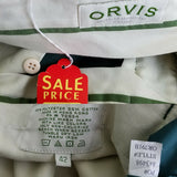 Vintage Orvis Casual Work Pants Khakis Mens 42x26 Green Farmer Hunting Farming