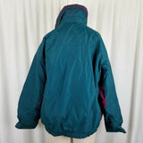 Columbia Bugaboo Southwestern 3-in-1 Winter Parka Fleece Jacket Womens L Radial