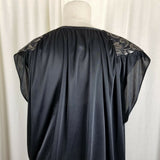 Steppin Out Ruched Blouson Formal Prom Cocktail Little Black Dress Womens 9