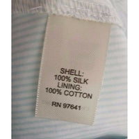 J.Jill Petites Blue Floral Silk Sheer Tulle Skirt Womens 8P Pleated Twirl Cotton