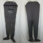 Vintage Browning Neoprene Soft Foot Fishing Chest Waders Mens Large River Korea