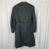 Military Issue Army Serge Green Wool Overcoat AG-44 Peacoat Trench Coat Mens 38S