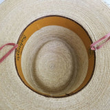 Vintage Sahuayo Legitimo Toasted Straw Hat Safari Mens 7 3/8 59 Mexico Strap