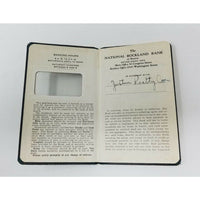 1937 The National Rockland Bank of Boston Register Receipt Deposit Pass Book 5in