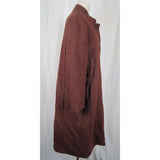 Vintage Mid Century Burnt Orange Brown Wool Mottled Tweed Coat Cloak Womens S M