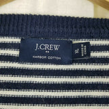 JCrew Harbor Cotton Merino Wool Sailor Striped Crewneck Pullover Sweater Mens XL