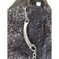 Paparazzi Vegan Leather Moto Jacket Womens L Brown Envelope Asymmetrical Closure