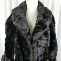 Vintage Faux Fur Cape Stole Wrap Womens OS Hollywood Glam Formal Coat