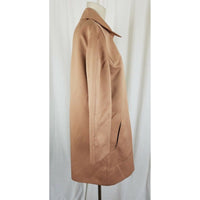 Vintage London Fog Maincoats Textured Polyester Trench Coat Womens 10 USA 60s