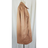 Vintage London Fog Maincoats Textured Polyester Trench Coat Womens 10 USA 60s