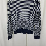 JCrew Harbor Cotton Merino Wool Sailor Striped Crewneck Pullover Sweater Mens XL