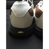 Etonic Stabilites Soft Spikes Leather Golf Cleats Shoes Mens 6.5 White Brown