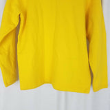 Nautica Competition Sweatshirt Sweater Pullover Yellow Spellout Crew Neck Mens M