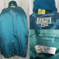LL Bean Petites Wool Cashmere Boyfriend Style Blazer Jacket Womens 20P Plus Size