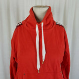 Lauren Ralph Lauren Jersey Knit Funnel Neck Sweatshirt Sweater Womens XS Red