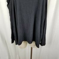 Lysse Plus Size Cold Bare Shoulder Top Shirt Tunic Blouse Womens 3X Black