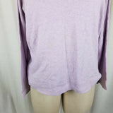 LL Bean Jersey Knit Long Sleeve Heathered Turtleneck Shirt Top Womens XL Pastel