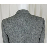 Vintage HARRIS Tweed Blazer Gray Mottled Wool Sport Coat Jacket Mens 42R Britain