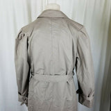 Misty Valley Vintage Plaid Insulated Blanket Lined Rain Trench Coat Womens 10
