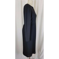 Verdi New York Milan Black Midi Cocktail Formal Dress Womens 4 USA Pleated Skirt