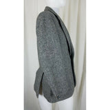 Vintage HARRIS Tweed Blazer Gray Mottled Wool Sport Coat Jacket Mens 42R Britain