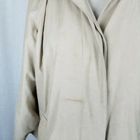 London Fog Petites Hooded Insulated Long Trench Coat Womens MP Zip Out Liner Tan