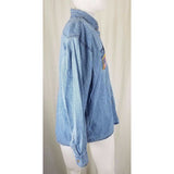FD Sprinklers Never Forget September 11th 911 Denim Shirt 5th Anniversary Mens L