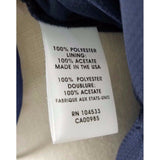 Nanette Lepore Navy Blue Ruffled Pleated Sheer Poet Tunic Blouse Womens 6 USA