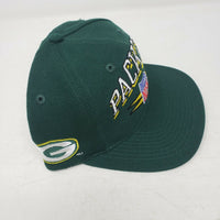 Vintage 90s Green Bay Packers NFL Logo Athletic Wool Snapback Hat Cap Pro Line