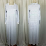 Vintage J Christopher Eagles Eye Tshirt Plaid Flannel Nightgown Nightie Womens S