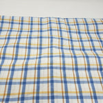 Vintage Carnatex Casualaire Blue Plaid Fabric Cotton 7 yards Carna Mills Inc.