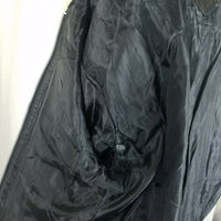Original Supreme Quality PVC Vegan Faux Fur Collar Belted Tie Jacket Womens L