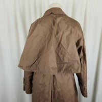 Vintage Count Romi Cape Top Trench Coat Belted Zip Out Flannel Lined Womens 6