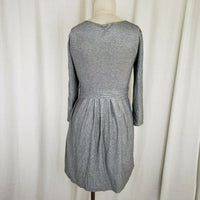 Only Hearts NYC Helena Stuart Faux Wrap Jersey Knit Mini Dress Womens M Gray USA